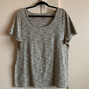 Plus size scoop-neck top